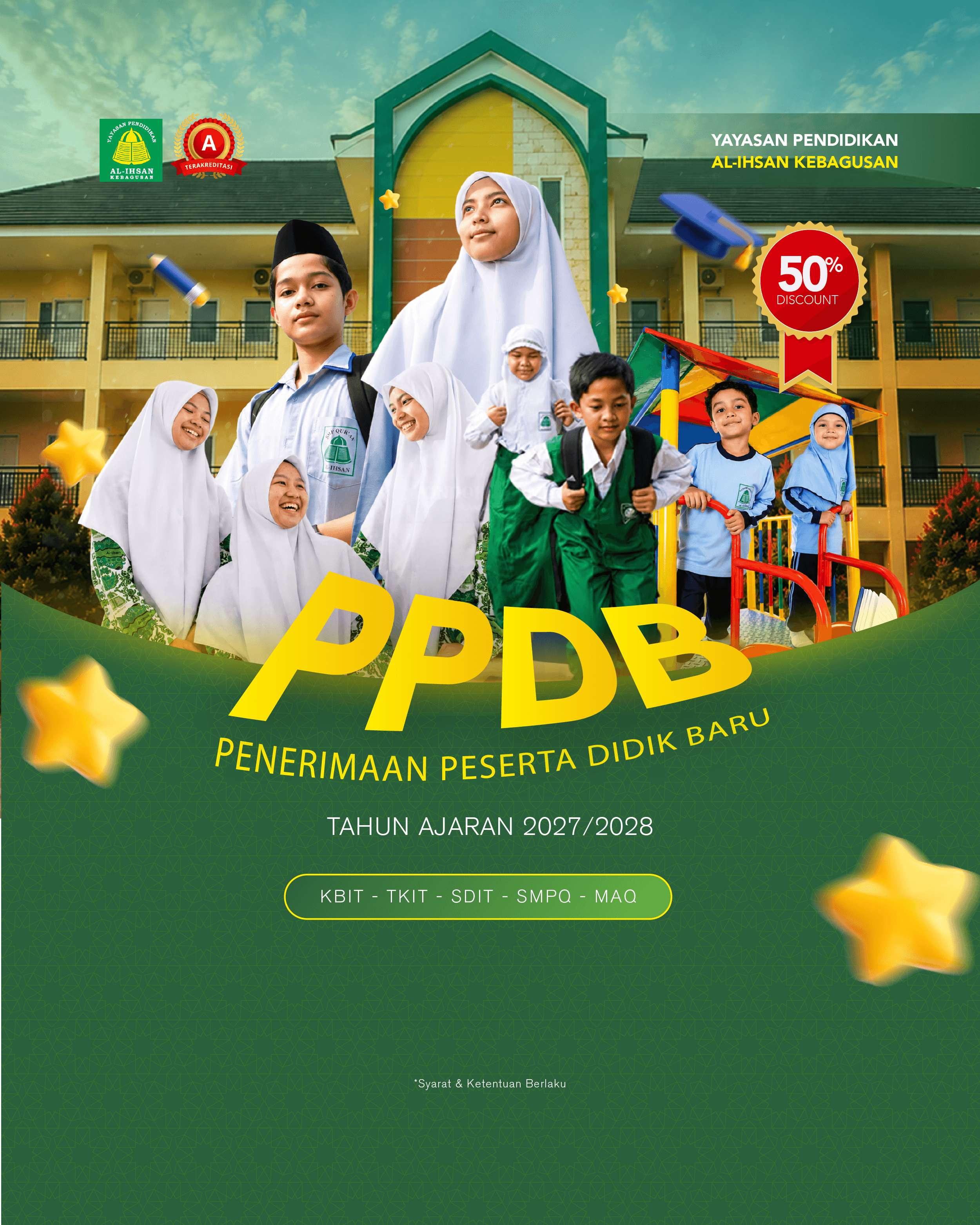 Penerimaan Peserta Didik Baru Yayasan Al Ihsan Kebagusan telah dibuka